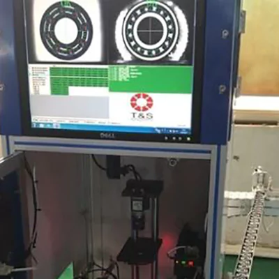 The automatic appearance inspection machine’s function is to inspect the bearings whether the presence of dust, cracks, or breakage.