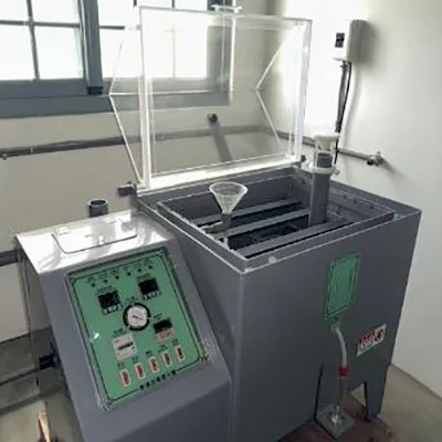 The salt spray test is a machine for testing the bearings’ corrosion resistance by exposing them to a salt spray environment to evaluate whether the bearing meets the customer's requirements.
