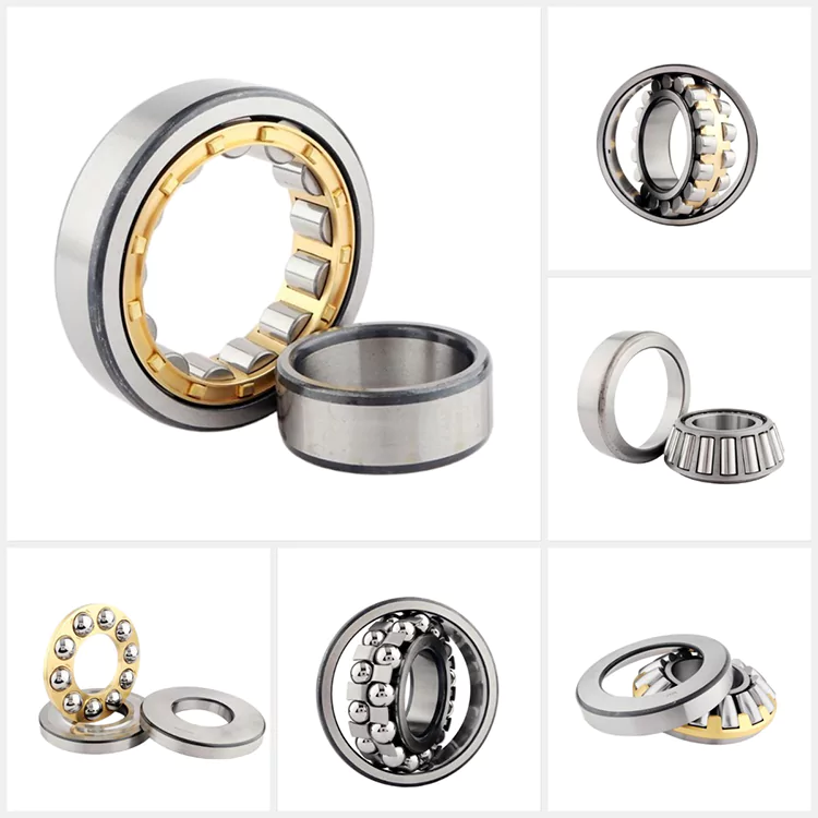 The picture shows six different models of auto wheel bearings