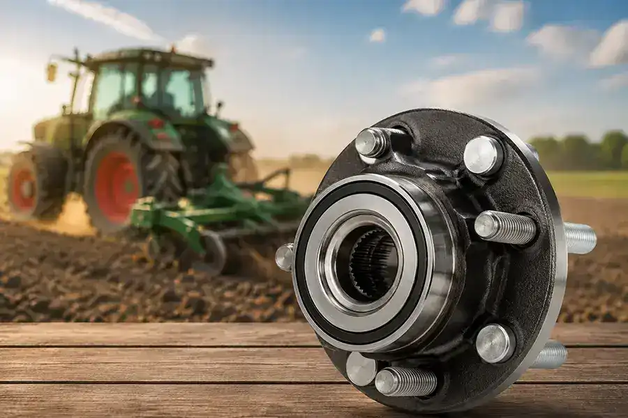 Agricultural hub unit assembly for different types of farm machinery